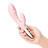 Нежно-розовый вибромассажер-кролик Blend - 20,2 см. 