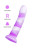 Фиолетовый фаллоимитатор Neil - 18 см. 