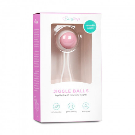 Вагинальный шарик Jiggle Balls с петлёй 