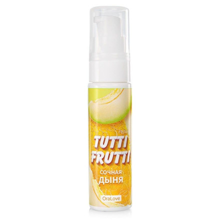 Гель-смазка Tutti-frutti со вкусом сочной дыни - 30 гр. 