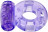 Фиолетовое эрекционное кольцо с вибрацией Ring Elastic Heart 