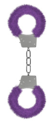 Пушистые фиолетовые наручники OUCH! Purple 