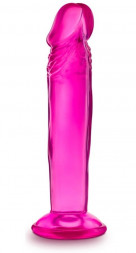 Розовый анальный фаллоимитатор Sweet N Small 6 Inch Dildo With Suction Cup - 16,5 см.