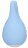 Голубой клиторальный стимулятор Sugar Bunny - 9,5 см. 