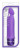 Фиолетовый вибромассажер Purity - 19 см. 
