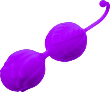 Фиолетовые вагинальные шарики Horny Orbs 