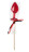 Красный леденец в форме малой анальной пробки со вкусом виски 