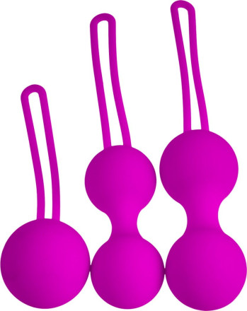 Набор лиловых вагинальных шариков Shrink Orbs 