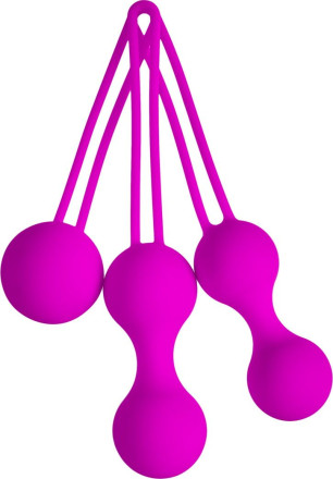 Набор лиловых вагинальных шариков Shrink Orbs 