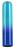 Голубой гладкий мини-вибромассажер Glam Vibe - 9 см. 