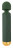 Зеленый wand-вибромассажер Luxurious Wand Massager - 22,2 см. 