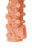 Телесная закрытая насадка с шариками Cock Sleeve Size L - 17,6 см. 