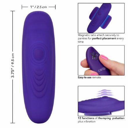 Фиолетовый стимулятор в трусики Lock-N-Play Remote Pulsating Panty Teaser 