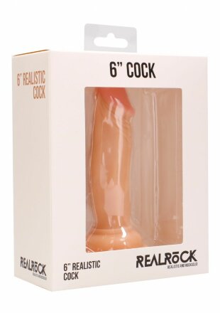 Телесный фаллоимитатор Realistic Cock 6&quot; - 15 см. 