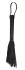 Чёрная многохвостая кожаная плетка Passionate Flogger - 39 см.