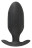 Черная анальная втулка с вибрацией и электростимуляцией Vibrating E-Stim Butt Plug - 9,2 см. 