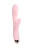 Розовый вибромассажер MERYL со стимулятором клитора - 22,5 см. 