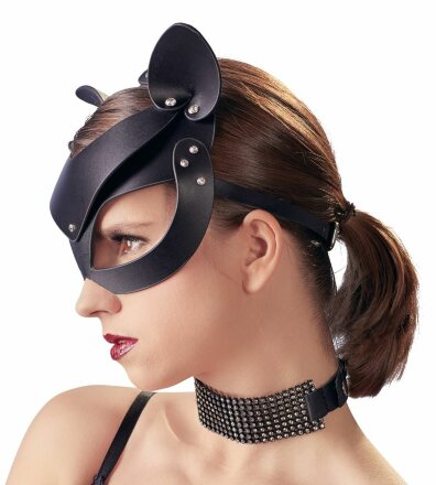 Маска на глаза с ушками Cat Mask Rhinestones 