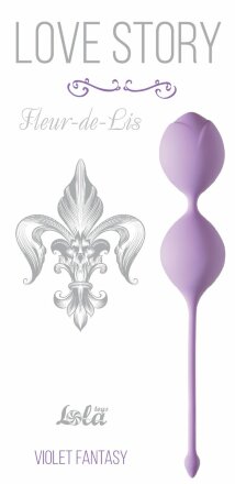 Сиреневые вагинальные шарики Fleur-de-lisa