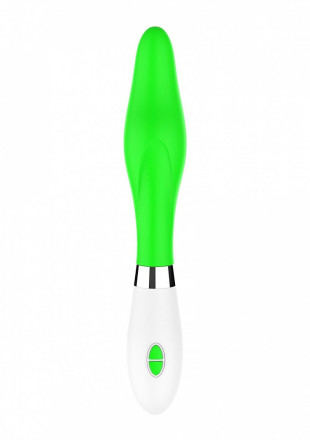 Зеленый фигурный вибратор Athamas - 22,7 см. 