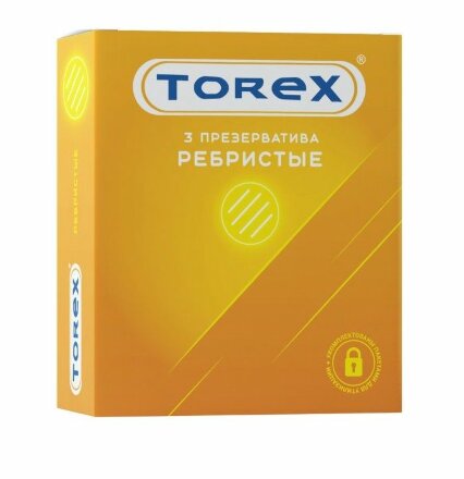 Текстурированные презервативы Torex &quot;Ребристые&quot; - 3 шт. 