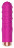 Ярко-розовая рельефная вибропуля Je Taime Silky Touch Vibrator - 9,4 см. 