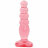 Розовая анальная пробка Crystal Jellies 5&quot; Anal Delight - 14 см.