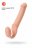Телесный безремневой страпон Silicone Bendable Strap-On XL 