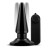 Черная анальная пробка с вибрацией Basic Vibrating Anal Pleaser - 10,2 см. 