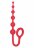 Красный анальный стимулятор COLT BUDDY BALLS - 18,5 см. 