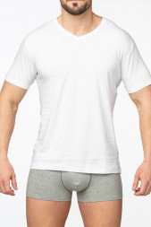 Хлопковая мужская футболка с коротким рукавом