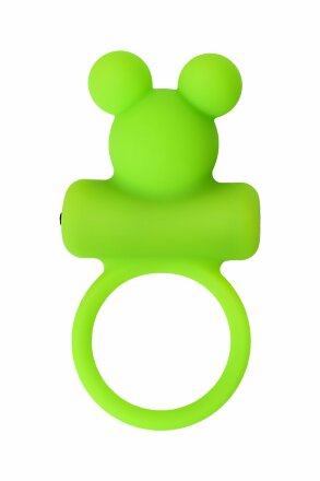Зеленое виброкольцо на пенис A-Toys 