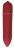 Красная удлинённая вибропуля Power Bullet Black - 8,3 см. 