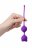 Фиолетовые вагинальные шарики A-Toys с ушками 