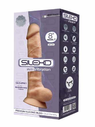 Телесный вибростимулятор-реалистик SileXD - 20 см. 