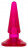 Розовая конусообразная анальная втулка - 9,5 см. 