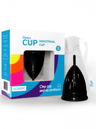 Черная менструальная чаша OneCUP Classic - размер S 