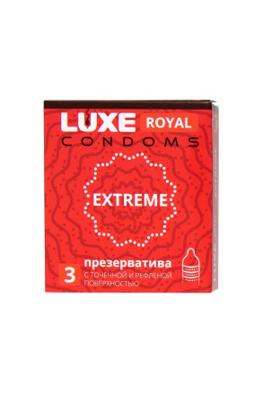 Текстурированные презервативы LUXE Royal Extreme - 3 шт. 