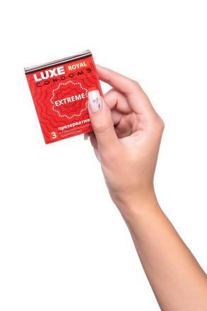 Текстурированные презервативы LUXE Royal Extreme - 3 шт. 