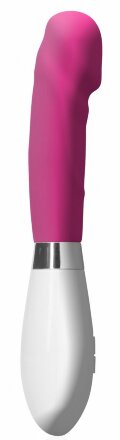 Розовый вибратор Asopus - 21 см. 