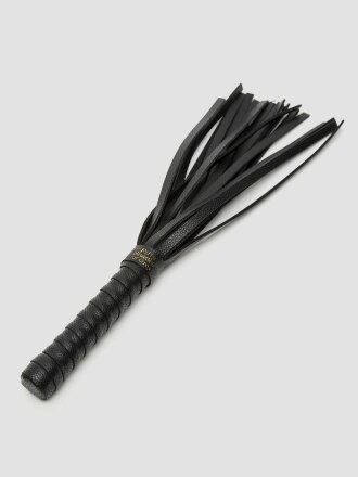 Черная кожаная плеть Bound to You Faux Leather Small Flogger - 29,2 см. 
