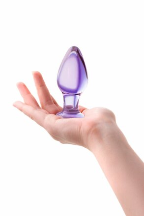 Стеклянная анально-вагинальная пробка - 11 см. 