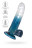Прозрачно-синий фаллоимитатор Avy -  20 см. 