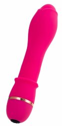 Ярко-розовый вибратор TOYFA March - 16,6 см.