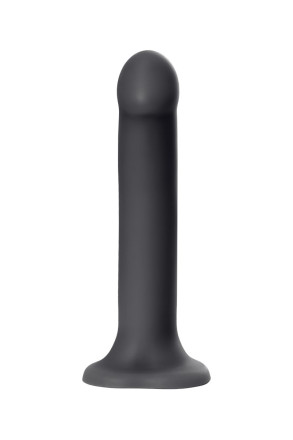 Черный фаллос на присоске Silicone Bendable Dildo XL - 20 см. 