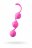 Розовые тройные вагинальные шарики из силикона DELISH BALLS 