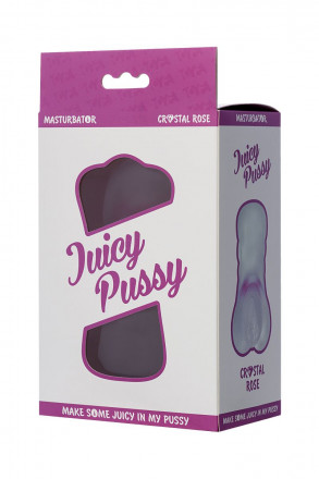 Прозрачный реалистичный мастурбатор Juicy Pussy Crystal Rose 