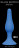Синяя анальная пробка Slim Anal Plug XL - 15,5 см. 