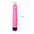 Вибромассажер рельефный розового цвета - 22,5 см. 
