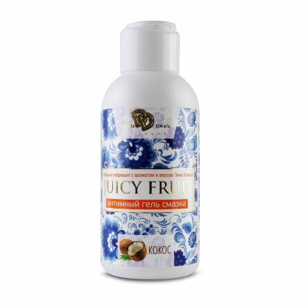 Интимный гель на водной основе JUICY FRUIT с ароматом кокоса - 100 мл. 